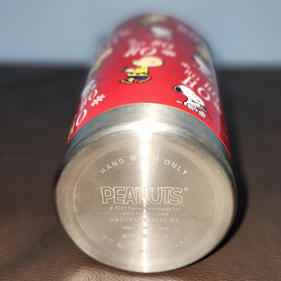 Peanuts Christmas Stainless Steel Tumbler w/Lid ~ Snoopy & Charlie Brown - 16 oz - Picture 2 of 4